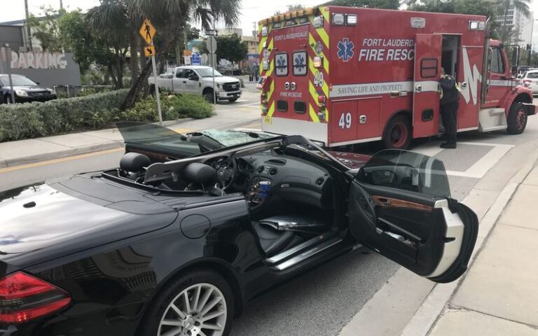 Driver killed in crash with forklift at Fort Lauderdale beach